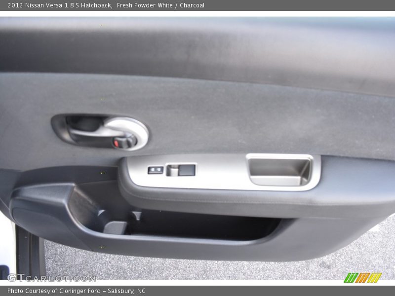 Fresh Powder White / Charcoal 2012 Nissan Versa 1.8 S Hatchback