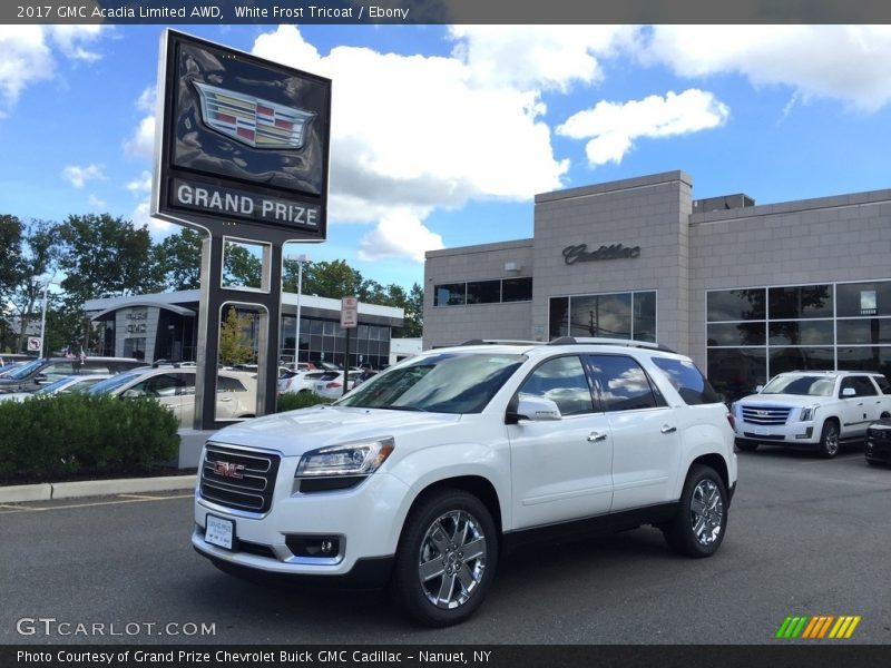 White Frost Tricoat / Ebony 2017 GMC Acadia Limited AWD