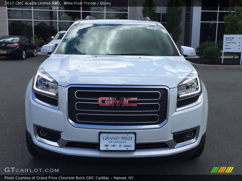 White Frost Tricoat / Ebony 2017 GMC Acadia Limited AWD