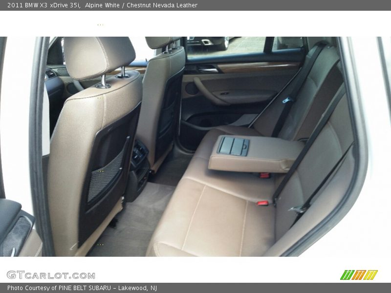 Alpine White / Chestnut Nevada Leather 2011 BMW X3 xDrive 35i