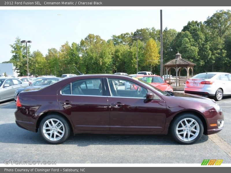 Cinnamon Metallic / Charcoal Black 2012 Ford Fusion SEL