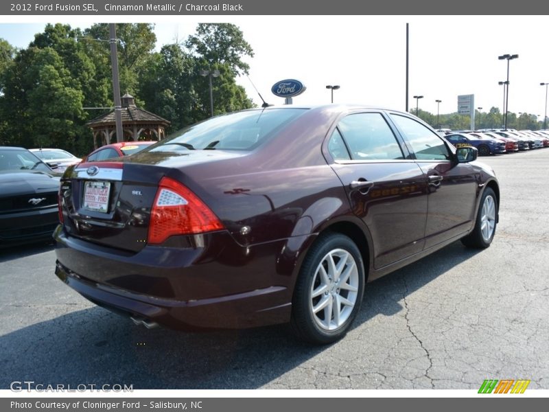 Cinnamon Metallic / Charcoal Black 2012 Ford Fusion SEL