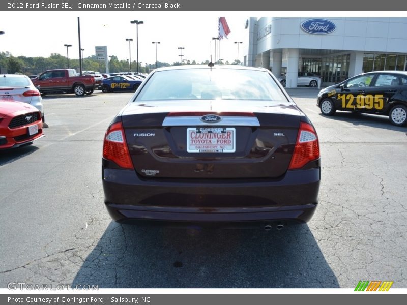 Cinnamon Metallic / Charcoal Black 2012 Ford Fusion SEL