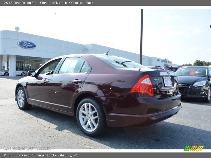 Cinnamon Metallic / Charcoal Black 2012 Ford Fusion SEL