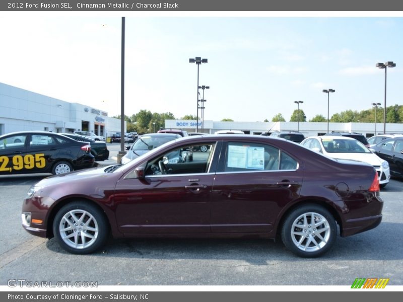 Cinnamon Metallic / Charcoal Black 2012 Ford Fusion SEL