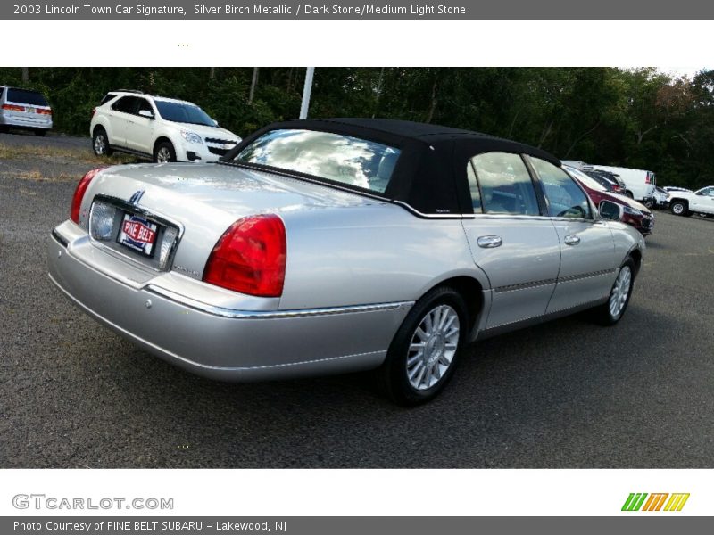 Silver Birch Metallic / Dark Stone/Medium Light Stone 2003 Lincoln Town Car Signature