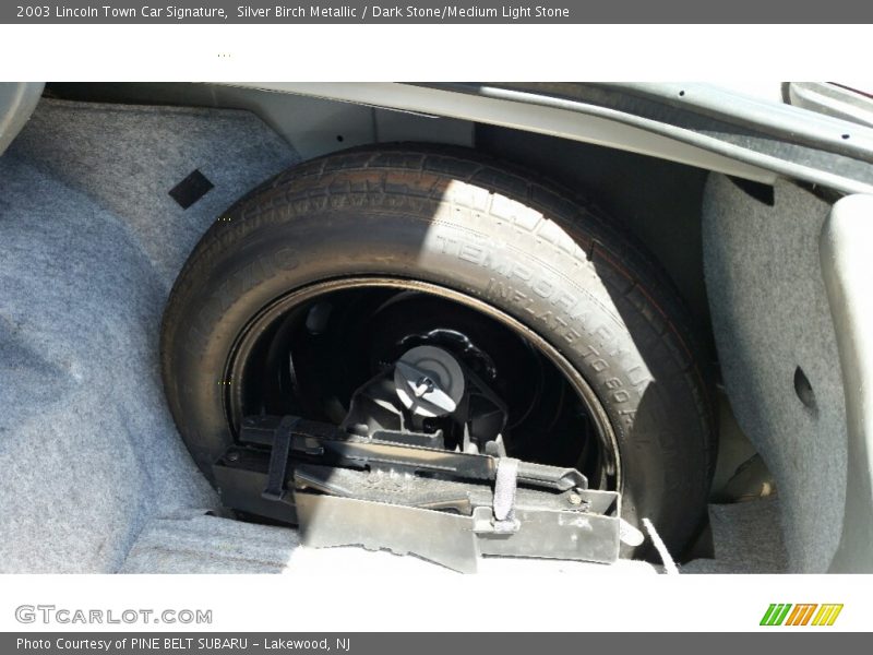 Silver Birch Metallic / Dark Stone/Medium Light Stone 2003 Lincoln Town Car Signature