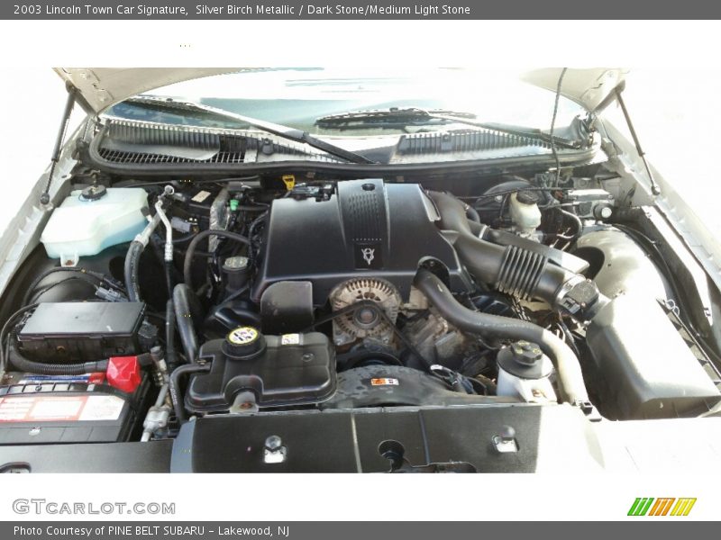 Silver Birch Metallic / Dark Stone/Medium Light Stone 2003 Lincoln Town Car Signature