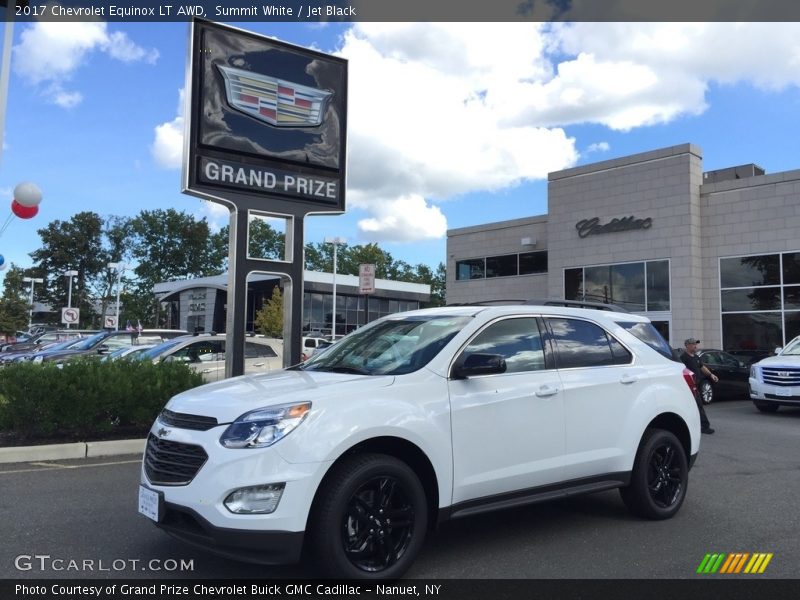 Summit White / Jet Black 2017 Chevrolet Equinox LT AWD