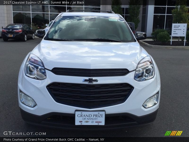 Summit White / Jet Black 2017 Chevrolet Equinox LT AWD