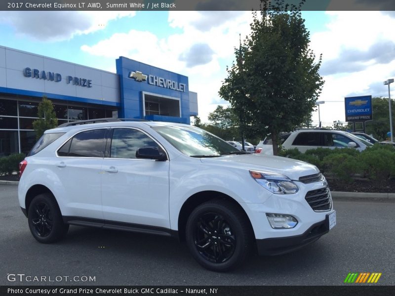 Summit White / Jet Black 2017 Chevrolet Equinox LT AWD