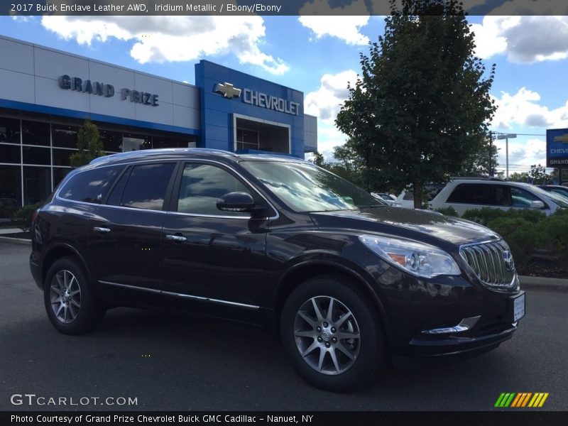 Iridium Metallic / Ebony/Ebony 2017 Buick Enclave Leather AWD