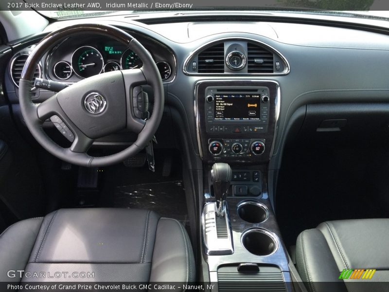 Iridium Metallic / Ebony/Ebony 2017 Buick Enclave Leather AWD