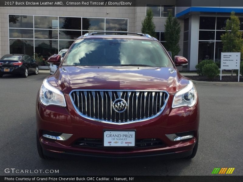 Crimson Red Tintcoat / Ebony/Ebony 2017 Buick Enclave Leather AWD