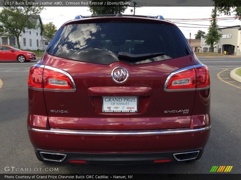 Crimson Red Tintcoat / Ebony/Ebony 2017 Buick Enclave Leather AWD