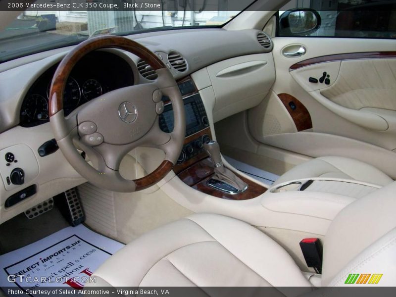 Black / Stone 2006 Mercedes-Benz CLK 350 Coupe