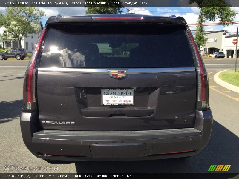 Dark Granite Metallic / Kona Brown/Jet Black 2016 Cadillac Escalade Luxury 4WD