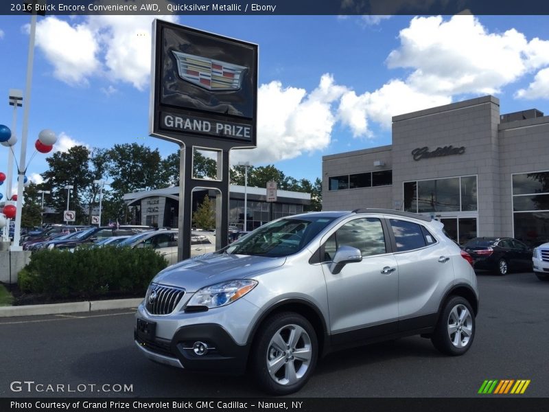 Quicksilver Metallic / Ebony 2016 Buick Encore Convenience AWD