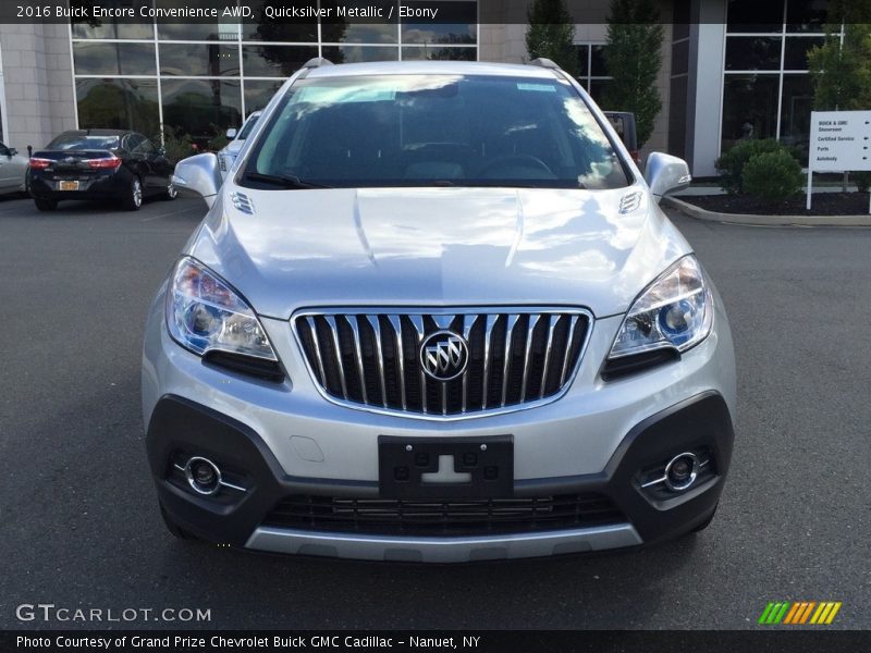 Quicksilver Metallic / Ebony 2016 Buick Encore Convenience AWD