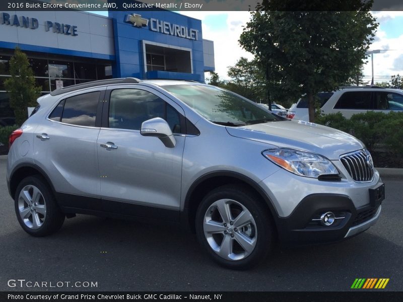 Quicksilver Metallic / Ebony 2016 Buick Encore Convenience AWD