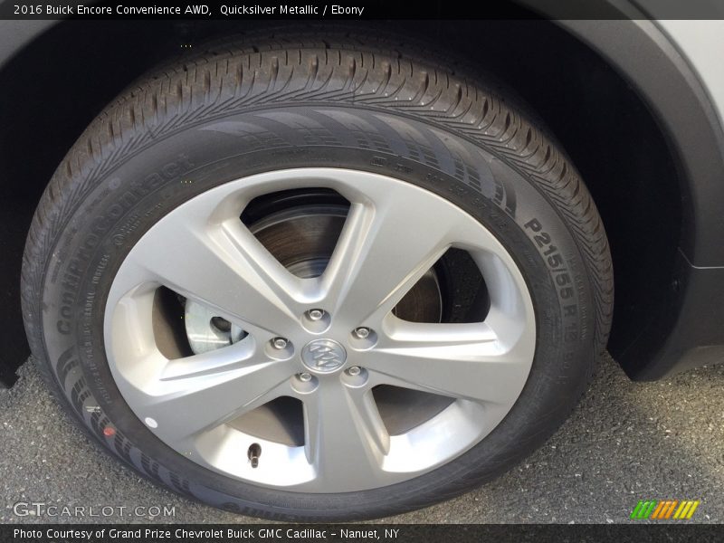 Quicksilver Metallic / Ebony 2016 Buick Encore Convenience AWD