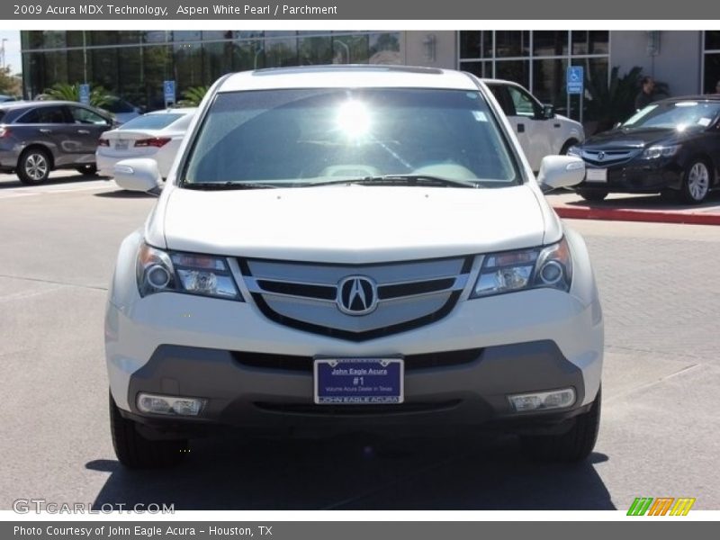 Aspen White Pearl / Parchment 2009 Acura MDX Technology