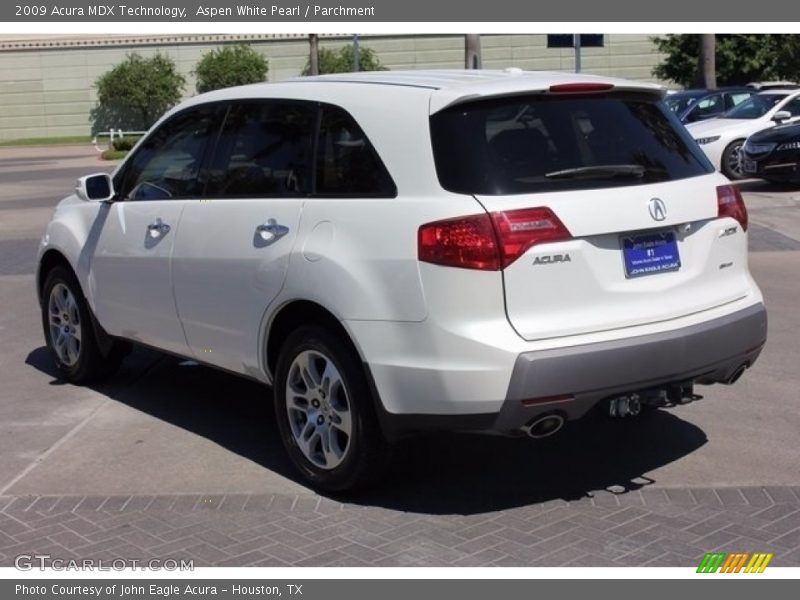 Aspen White Pearl / Parchment 2009 Acura MDX Technology
