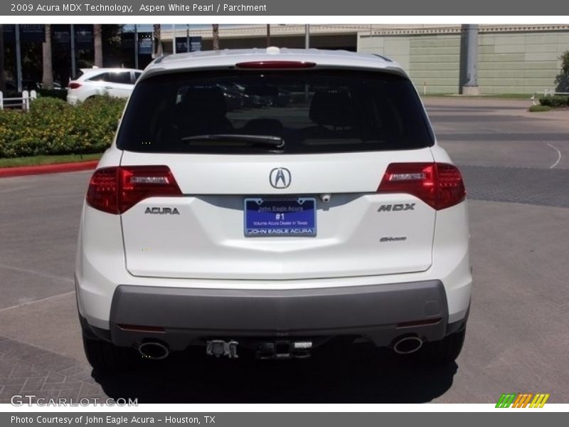 Aspen White Pearl / Parchment 2009 Acura MDX Technology