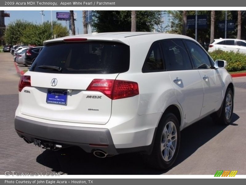 Aspen White Pearl / Parchment 2009 Acura MDX Technology