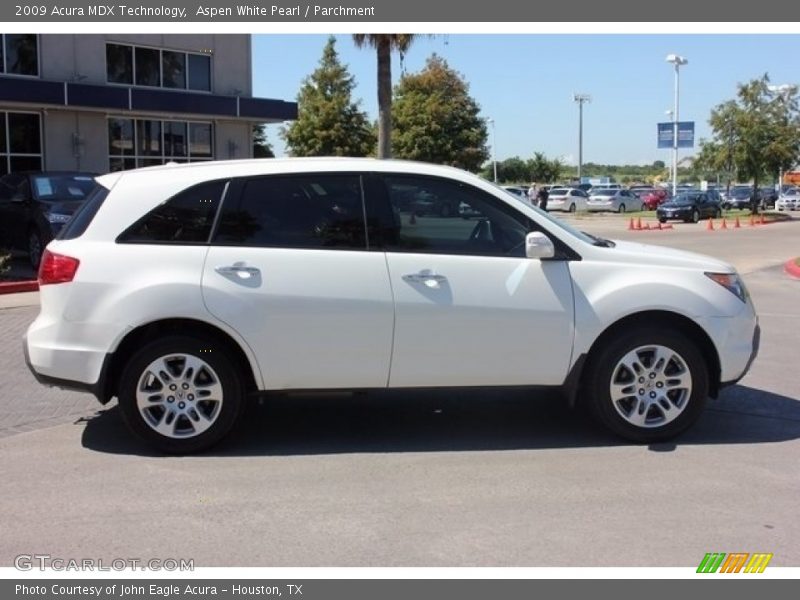 Aspen White Pearl / Parchment 2009 Acura MDX Technology