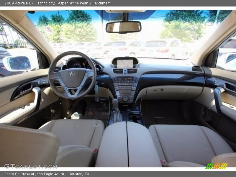 Aspen White Pearl / Parchment 2009 Acura MDX Technology