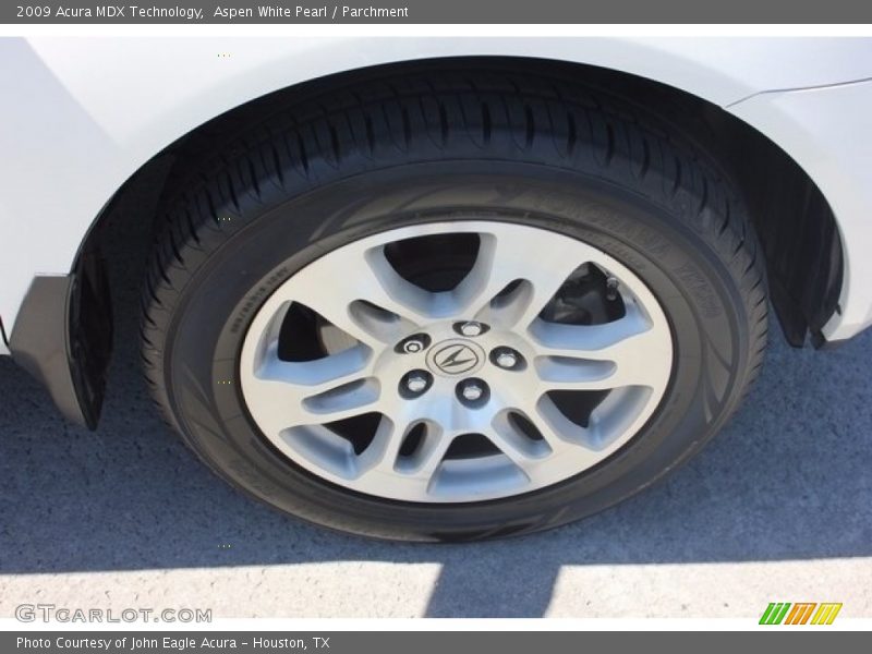 Aspen White Pearl / Parchment 2009 Acura MDX Technology