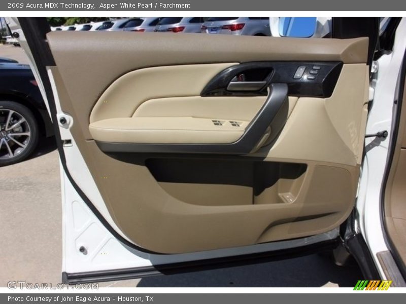 Aspen White Pearl / Parchment 2009 Acura MDX Technology