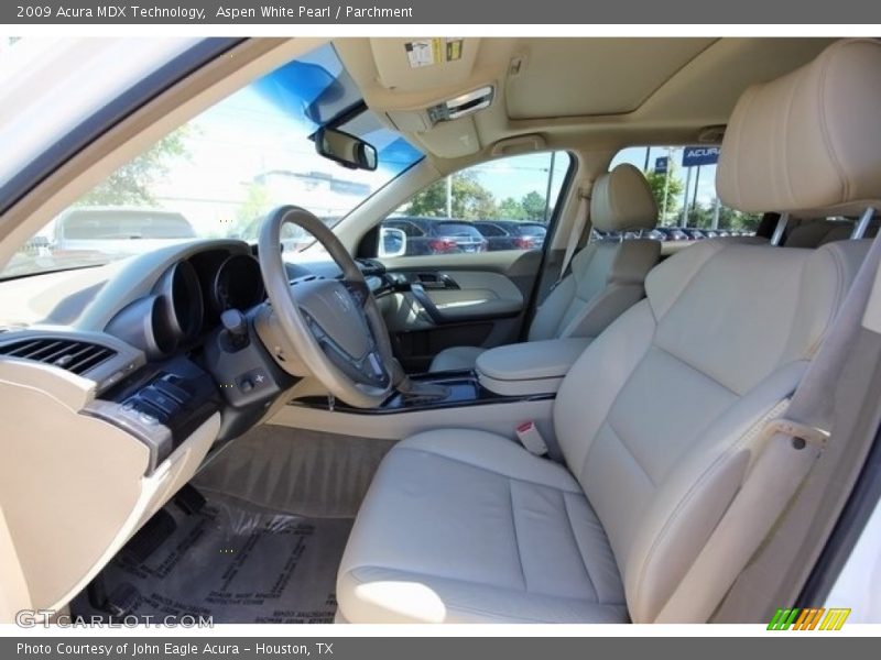Aspen White Pearl / Parchment 2009 Acura MDX Technology