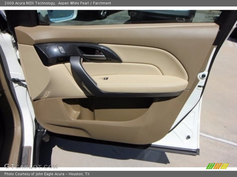 Aspen White Pearl / Parchment 2009 Acura MDX Technology