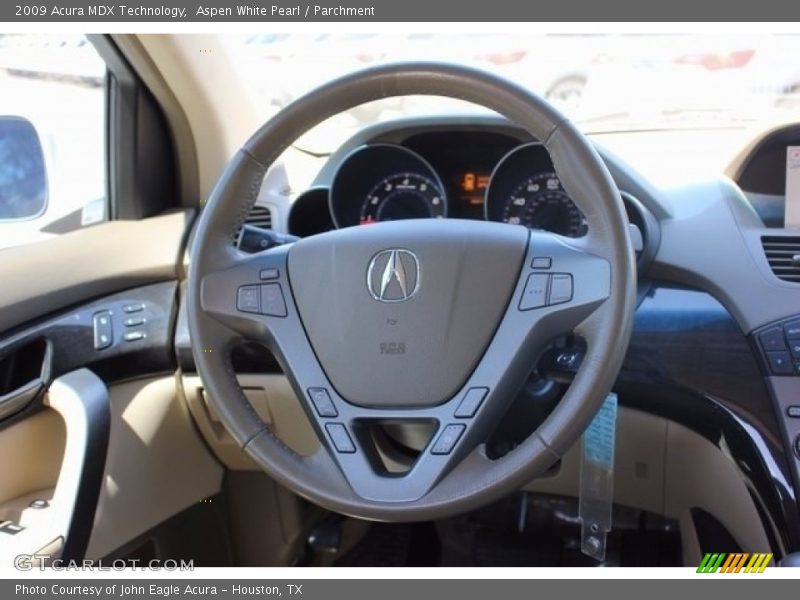 Aspen White Pearl / Parchment 2009 Acura MDX Technology