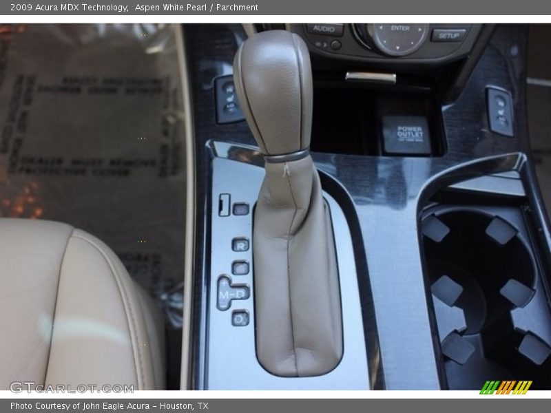 Aspen White Pearl / Parchment 2009 Acura MDX Technology