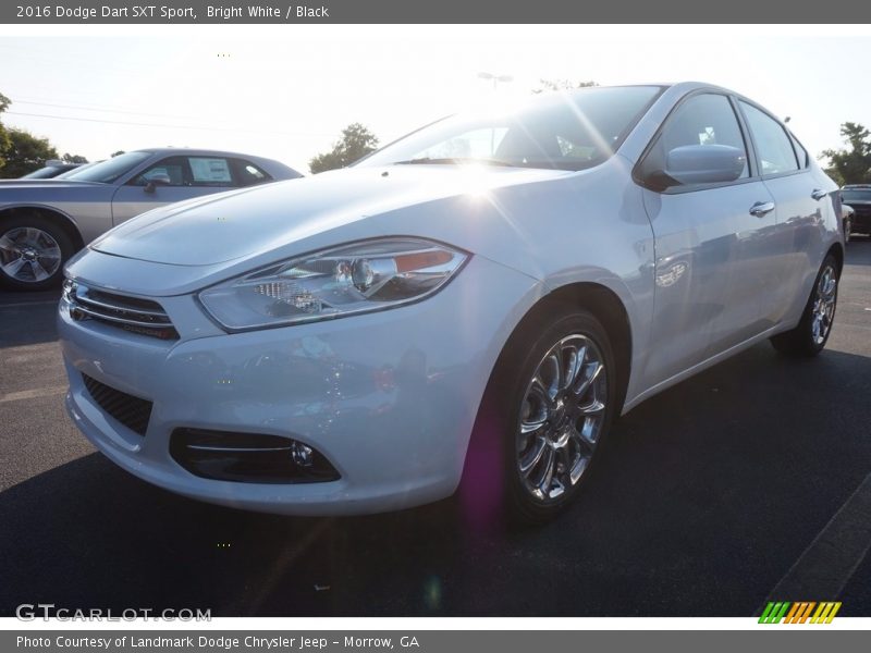 Bright White / Black 2016 Dodge Dart SXT Sport