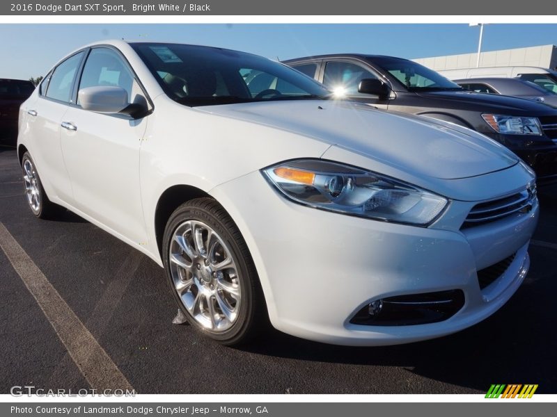 Bright White / Black 2016 Dodge Dart SXT Sport