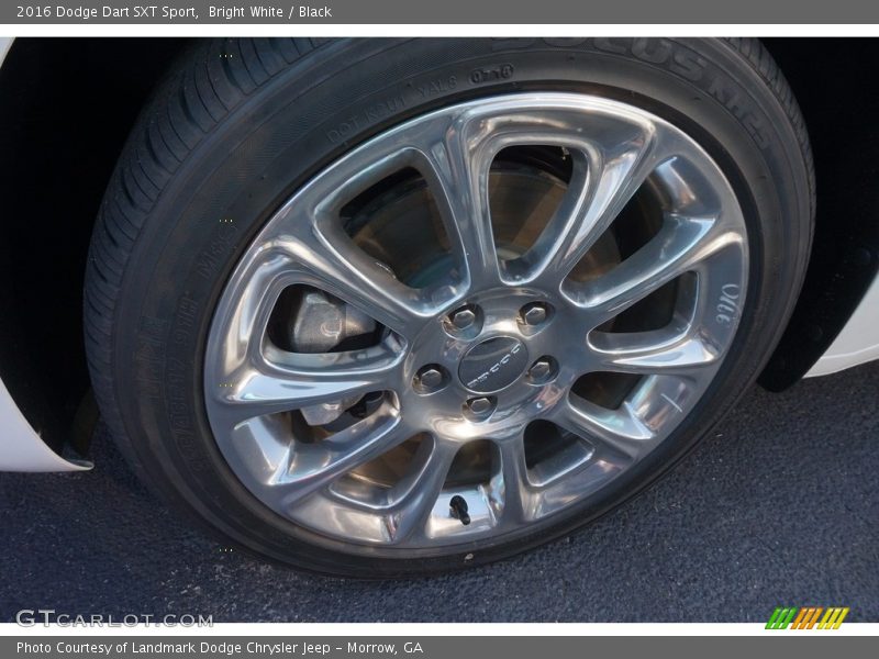 Bright White / Black 2016 Dodge Dart SXT Sport