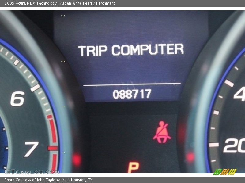 Aspen White Pearl / Parchment 2009 Acura MDX Technology