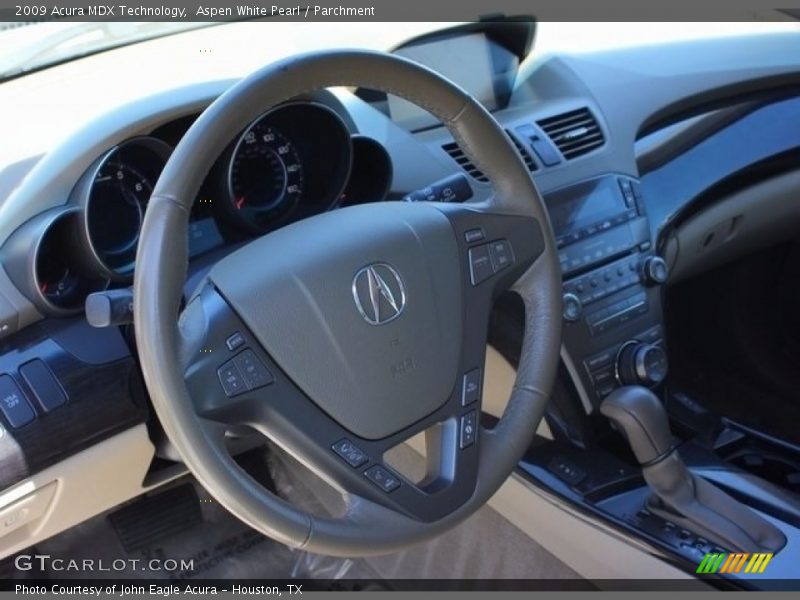 Aspen White Pearl / Parchment 2009 Acura MDX Technology