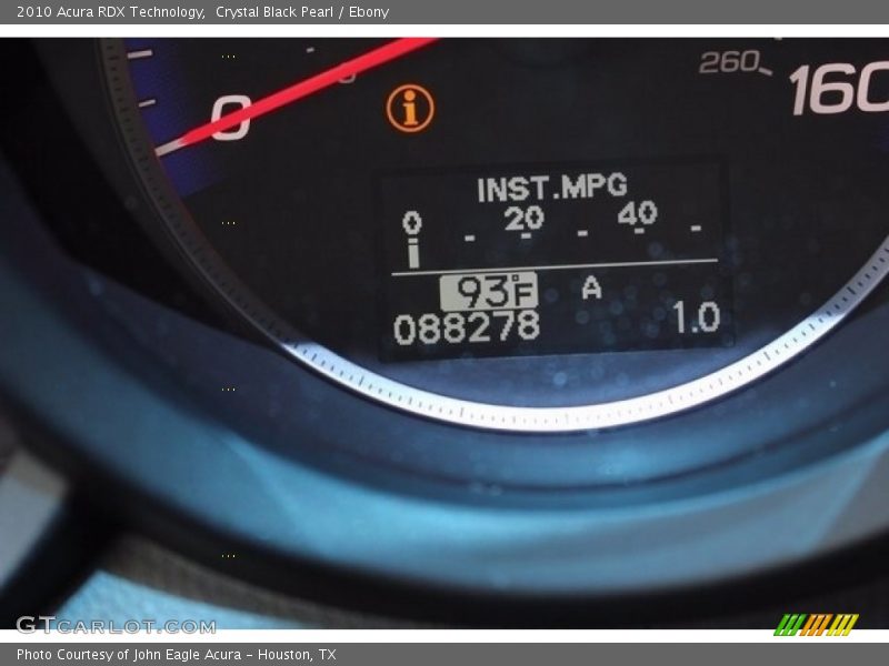 Crystal Black Pearl / Ebony 2010 Acura RDX Technology