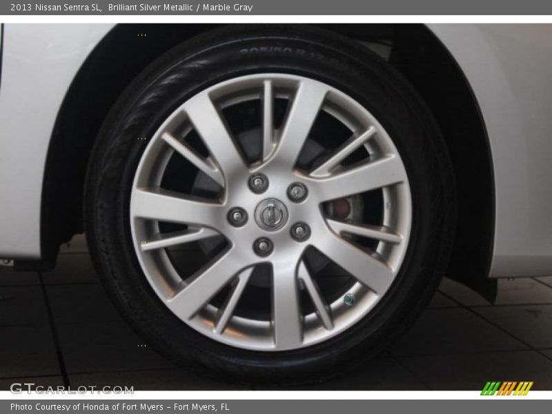 Brilliant Silver Metallic / Marble Gray 2013 Nissan Sentra SL