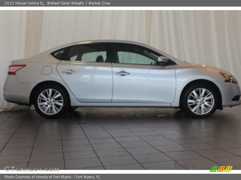 Brilliant Silver Metallic / Marble Gray 2013 Nissan Sentra SL