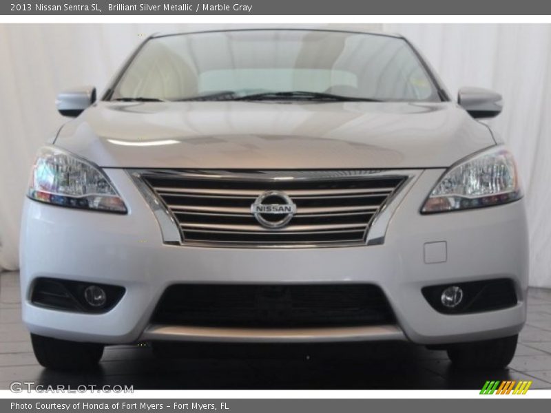 Brilliant Silver Metallic / Marble Gray 2013 Nissan Sentra SL