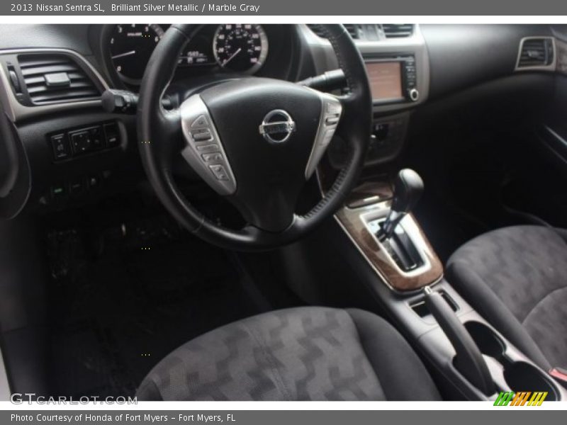 Brilliant Silver Metallic / Marble Gray 2013 Nissan Sentra SL