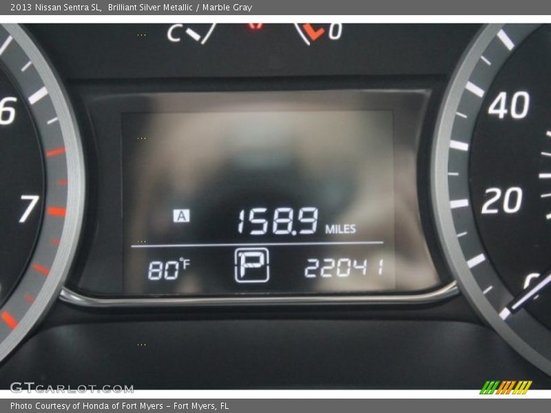 Brilliant Silver Metallic / Marble Gray 2013 Nissan Sentra SL