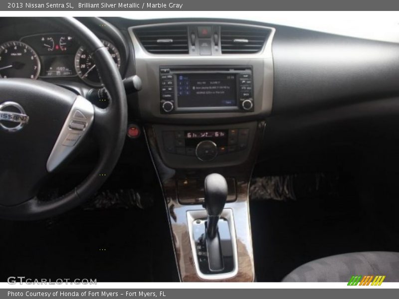 Brilliant Silver Metallic / Marble Gray 2013 Nissan Sentra SL
