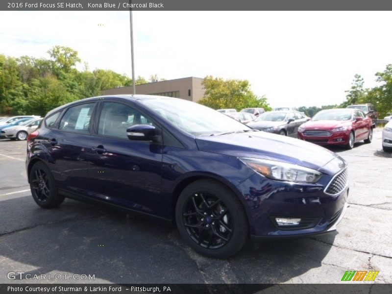 Kona Blue / Charcoal Black 2016 Ford Focus SE Hatch